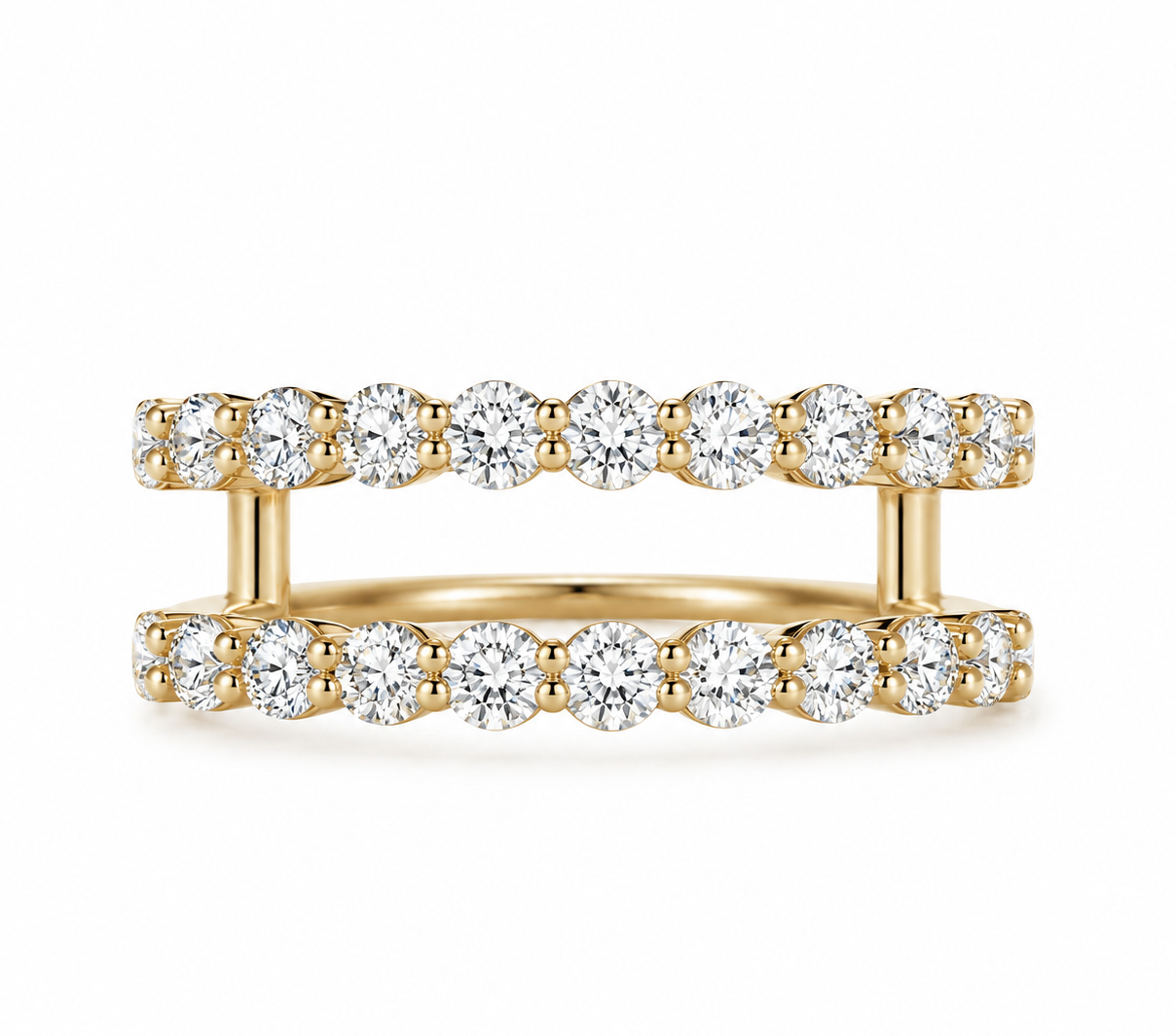 Claudia 0.96 Ct Round Diamond Ring Guard